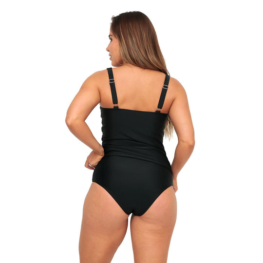 Traje de Baño Mujer Tankini Control Selena H2O Wear Negro
