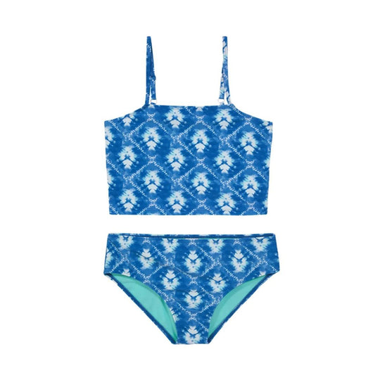 Teens Niña Tankini UV+30 Recto Recto Tie Dye Azul