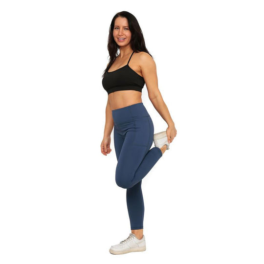 Legging Mujer Clasica Con Bolsillos H2O Wear Azul