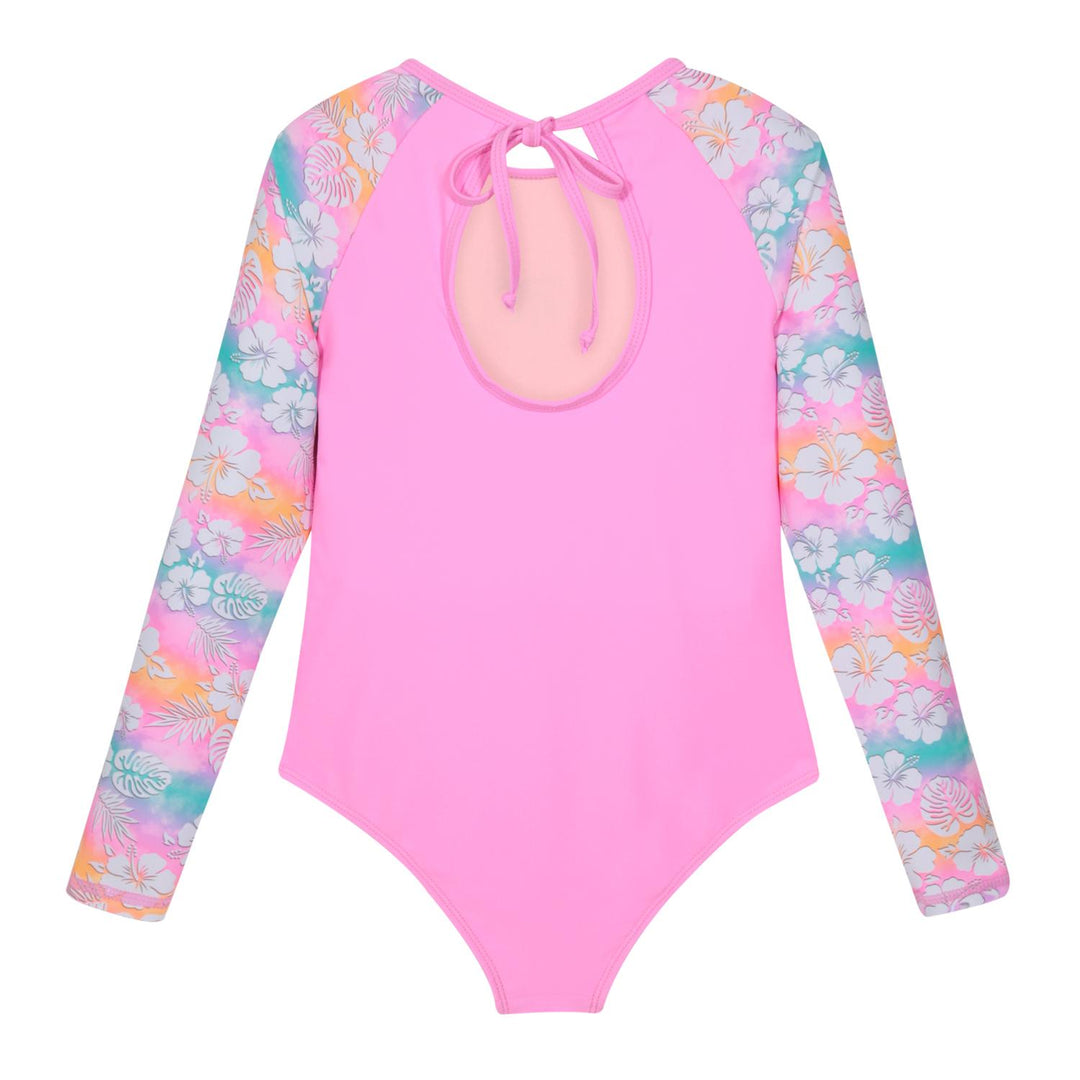 Traje de Baño UV50 Niña Amarra M.Larga | H2O WEAR