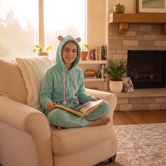 Pijama Teens Niña Polar Entero H2O Wear Celeste