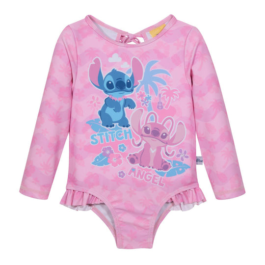 Traje de Baño UV50 Bebé Niña Stitch M.Larga | Disney