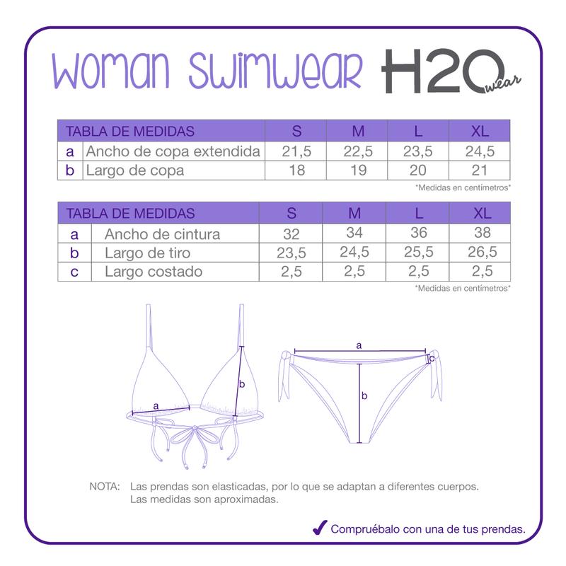 Traje de Baño Mujer Bikini Sofia H2O Wear Negro