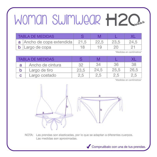 Traje de Baño Mujer Bikini Sofia H2O Wear Negro