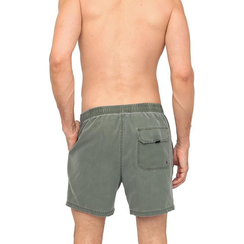 Traje de Baño Hombre Short  Liso Gastado H2O Wear Verde