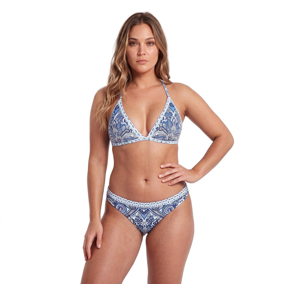 Traje de Baño Bikini Mujer Triangulo Compose |H2O Wear Turquesa