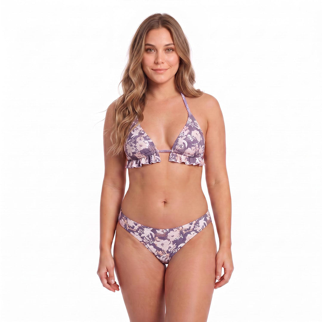 Traje de Baño Bikini Mujer H2O Wear Triangulo Reversible Azul