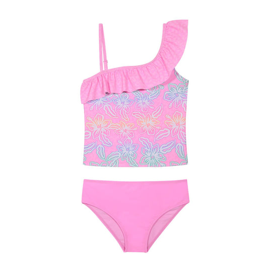 Tankini UV50 Niña 1 Hombro Vuelo | H2O WEAR