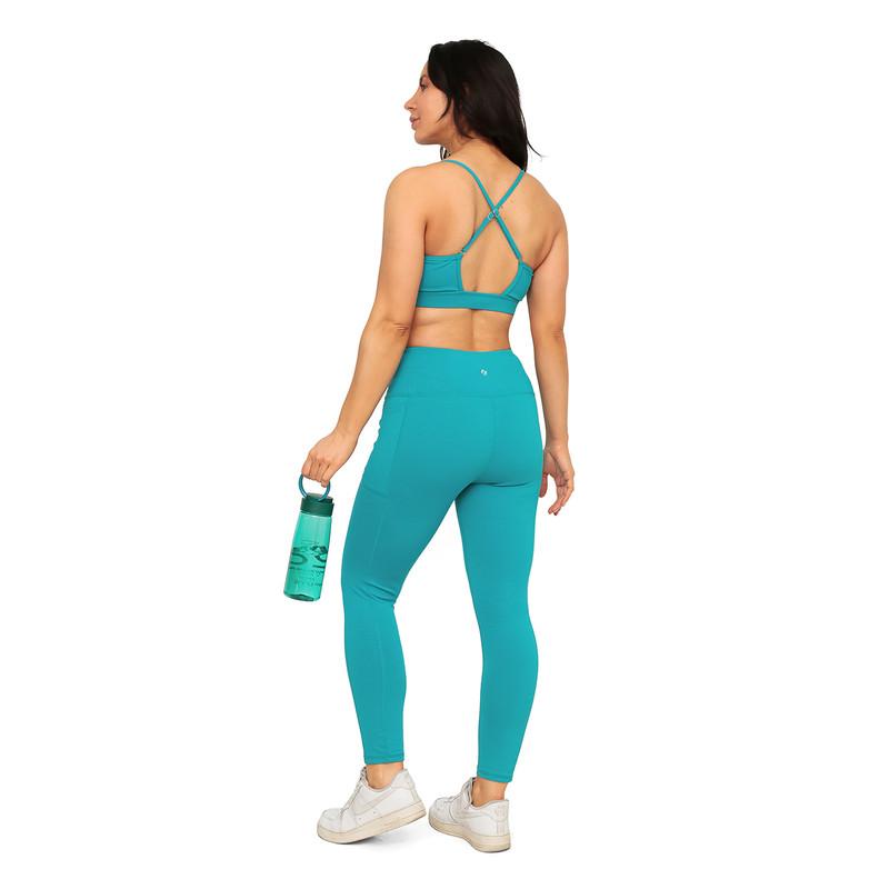 Legging Mujer Clasica Con Bolsillos H2O Wear Turquesa