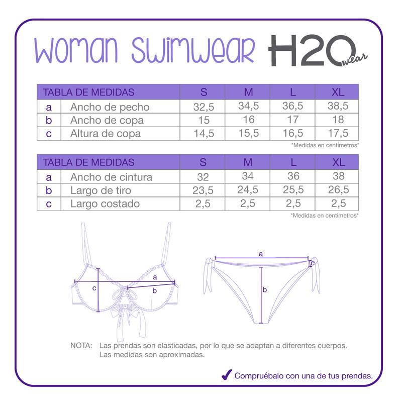 Traje de Baño Mujer Bikini Emilia H2O Wear Negro