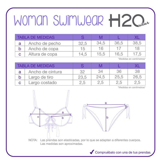 Traje de Baño Mujer Bikini Emilia H2O Wear Negro