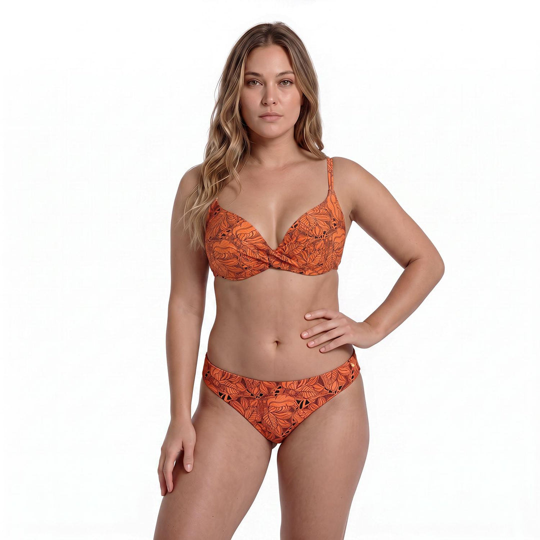Traje de Baño Bikini Mujer H2O Wear Copa Semi Brillo Cobre