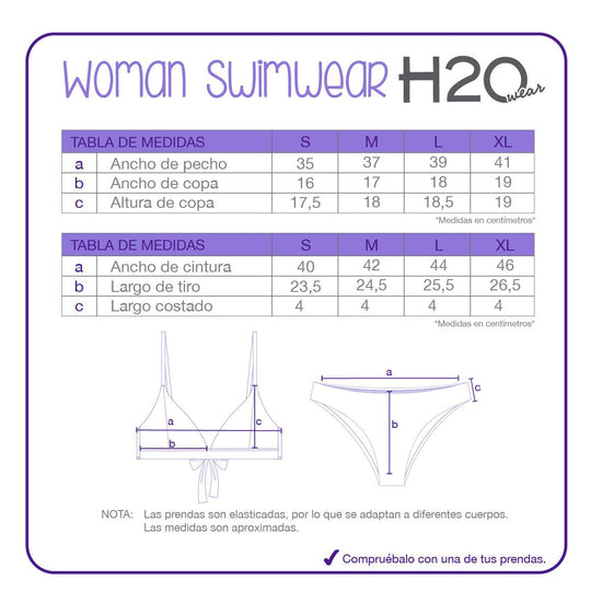 Bikini Mujer Bandas Julieta | H2O WEAR