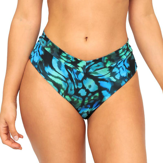 Traje de Baño Mujer Bottom Alto Raquel H2O Wear Azulino