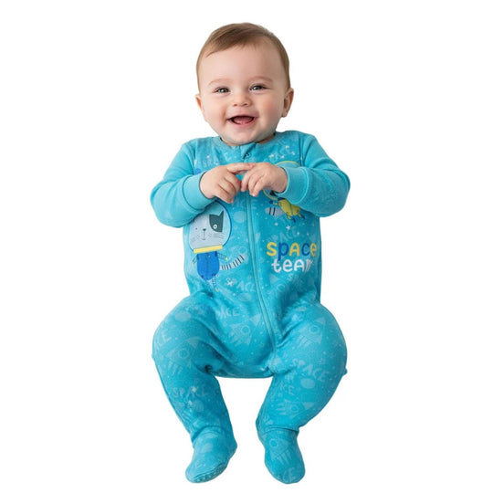 Pijama Bebe Niño Entero Polar Celeste H2O Wear