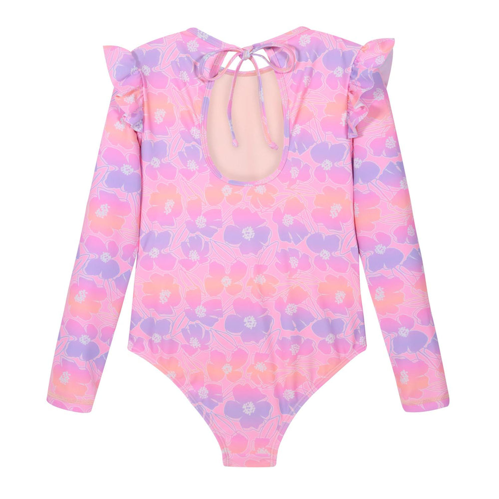 Traje de Baño UV50 Niña Vuelos y Amarra M.Larga | H2O WEAR