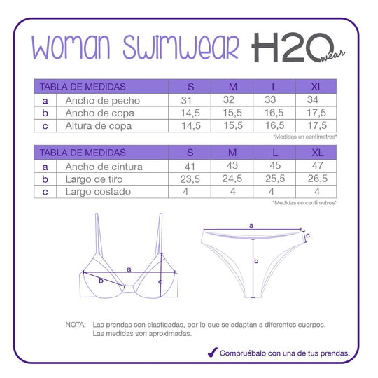 Bikini Mujer Wire Amarras Bella | H2O WEAR