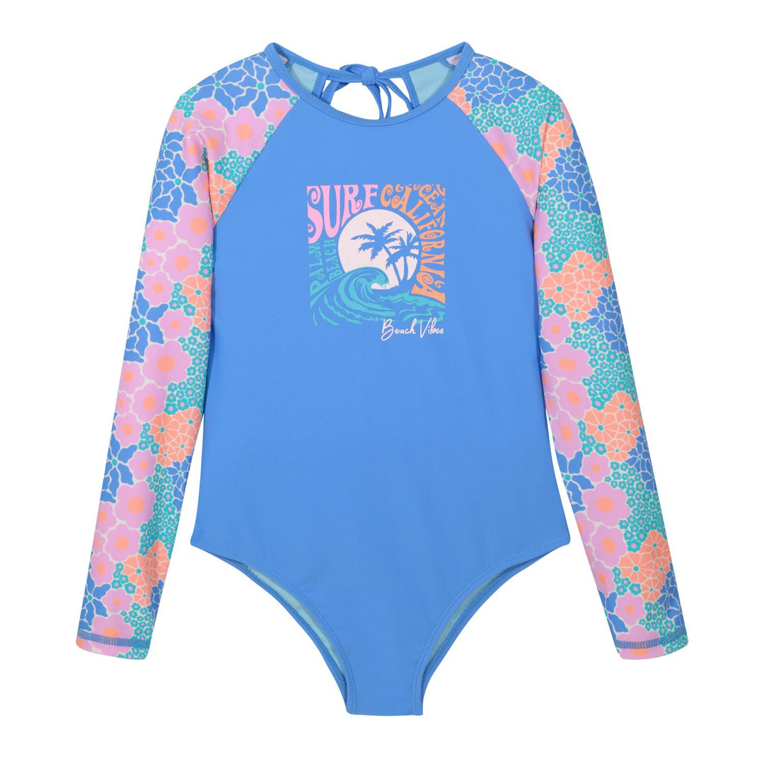 Traje de Baño UV50 Niña Amarra M.Larga | H2O WEAR