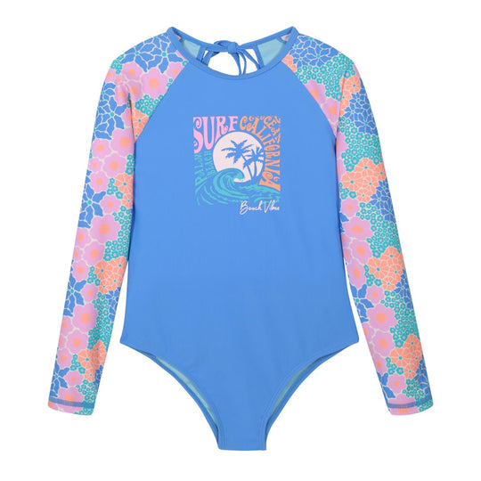 Traje de Baño UV50 Niña Amarra M.Larga | H2O WEAR