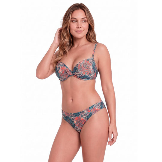 Traje de Baño Bikini Copa para Mujer Turquesa