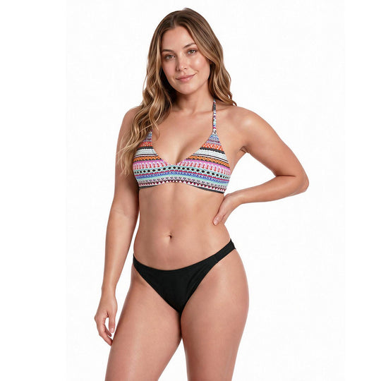 Traje de Baño Bikini Bralette para Mujer Negro
