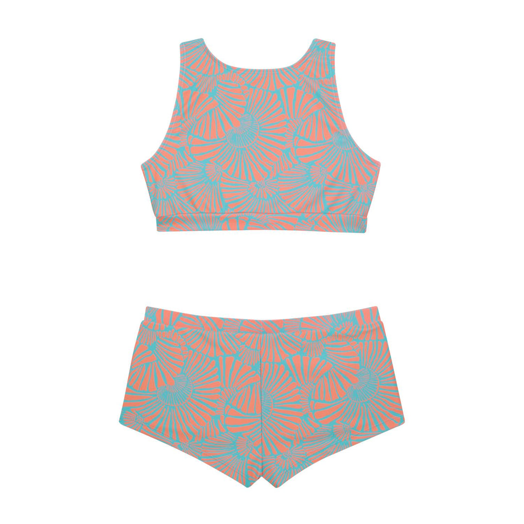 Tankini UV50 Teens Niña Crop Top Amarra | H2O WEAR