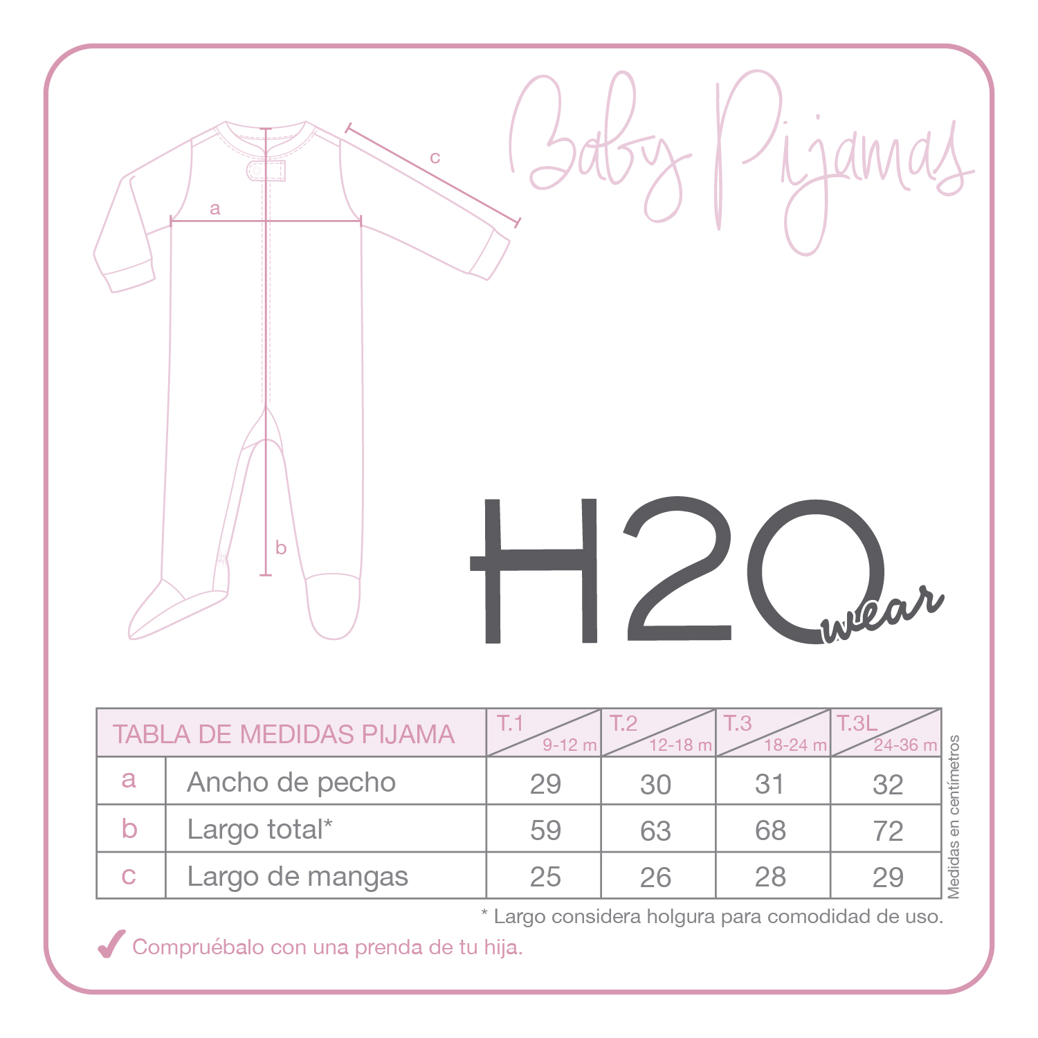 Pack 2 Pijama Bebé Niña Entero Polar Rosa Disney - H2O Wear