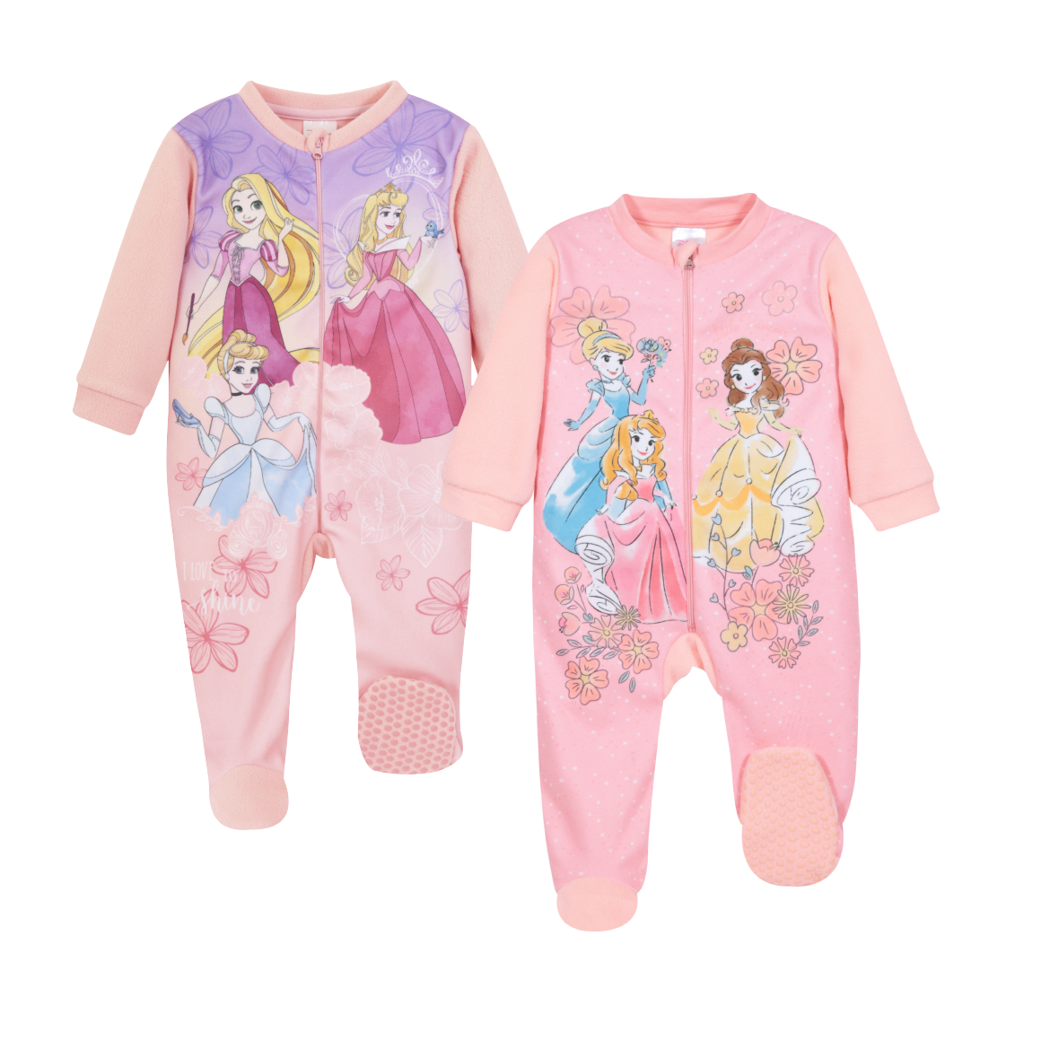 Pack 2 Pijama Bebé Niña Entero Polar Rosa Disney - H2O Wear