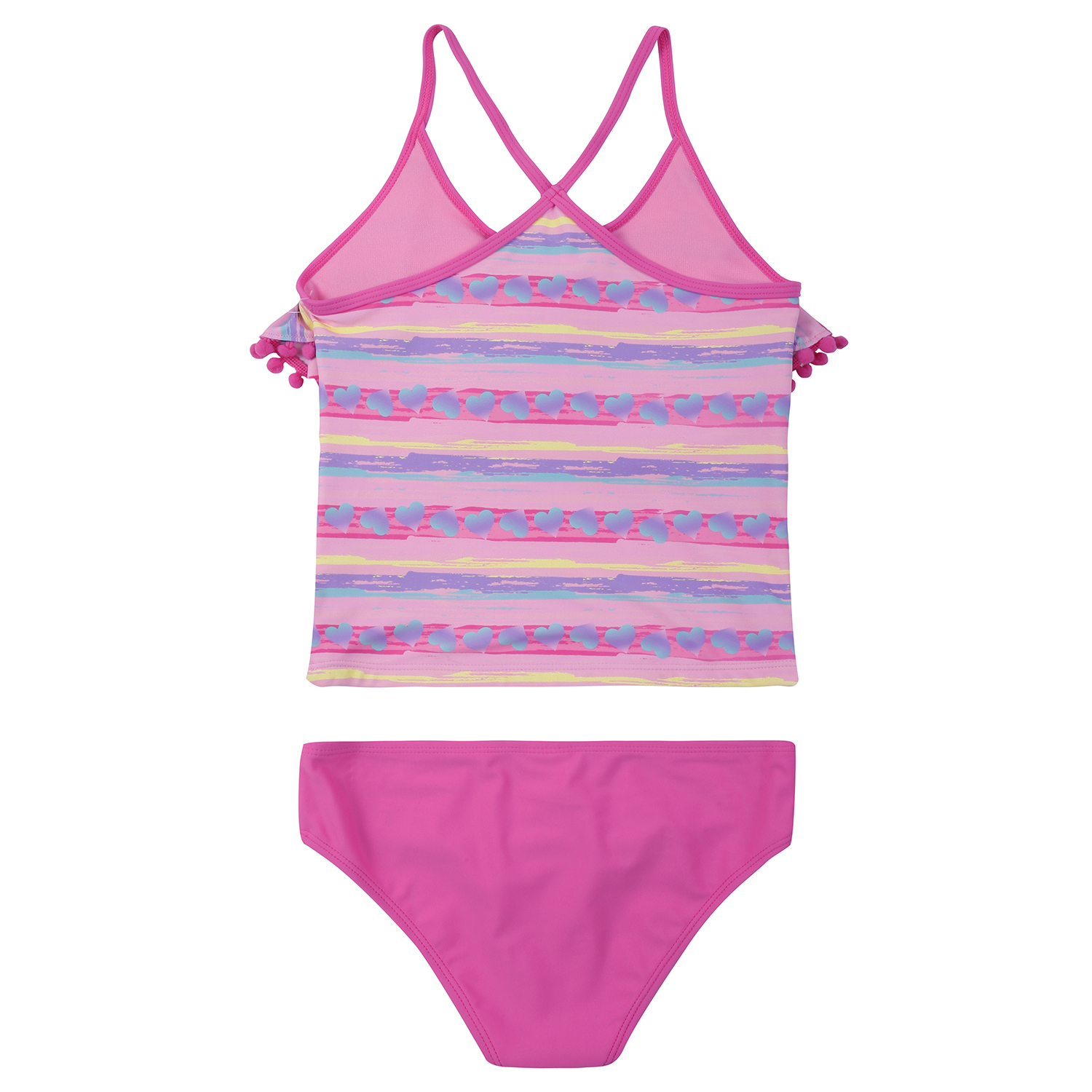 Traje De Baño Niña Tankini Uv30 Fucsia H2o Wear H2o Wear 2249